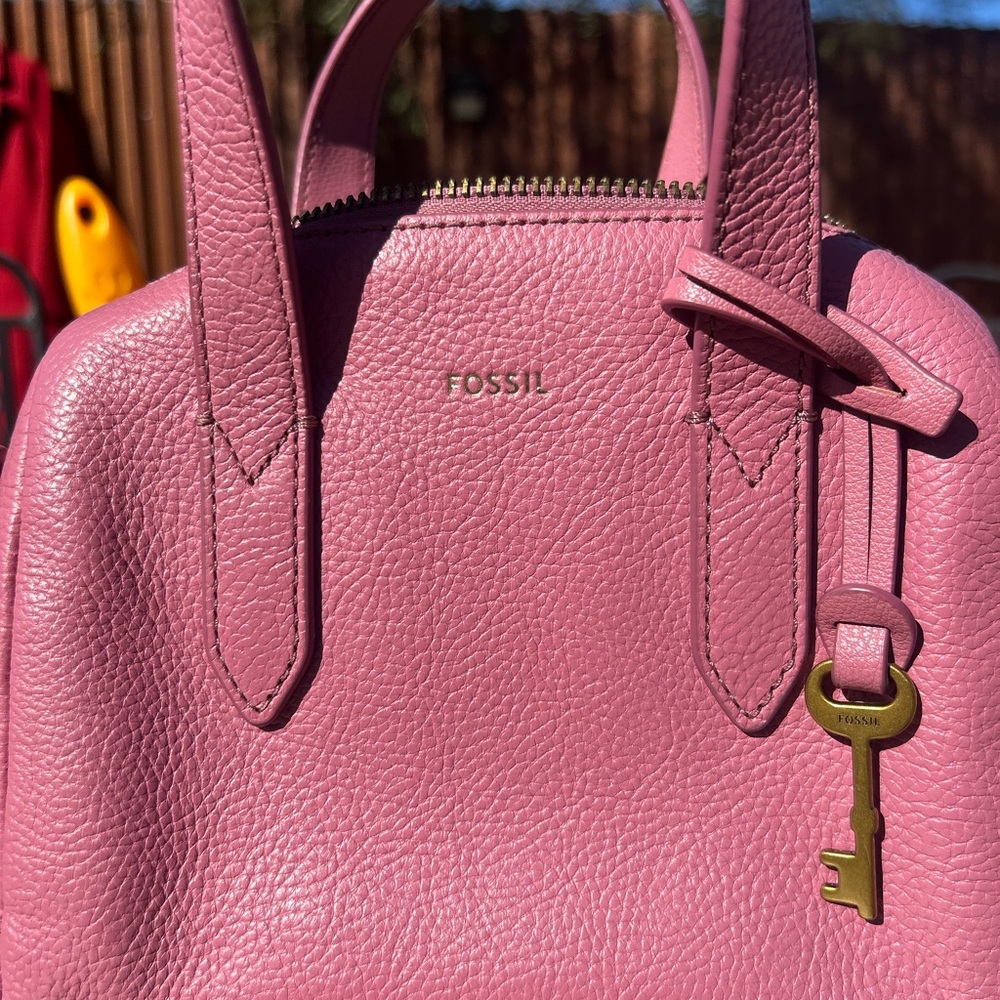Fossil Pink Mini Satchel Bag - Picture 2 of 9